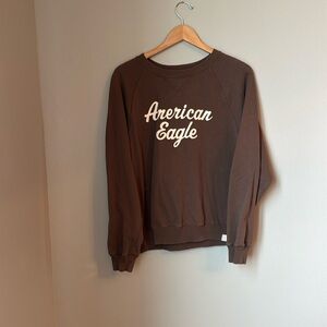 Ladies size medium brown, American Eagle crewneck sweatshirt
